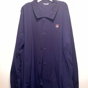 Navy Blue Fila windbreaker size 2xl. Worn once. In great condition.